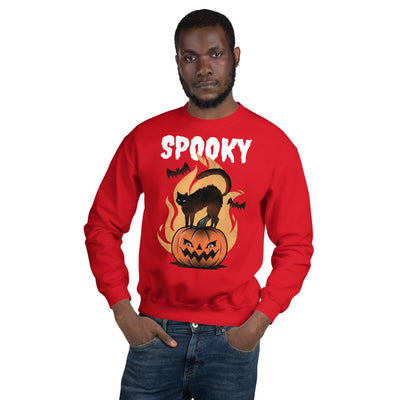 Halloween Spooky Cat Unisex Sweatshirt