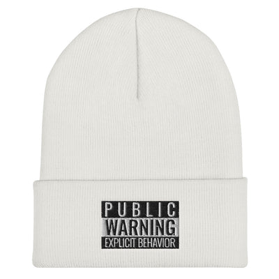 Explicit Behavior Cuffed Beanie