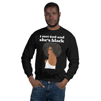 Black Woman is God Unisex Sweatshirt