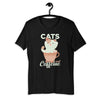 Cats and Caffeine Short-Sleeve Unisex T-Shirt