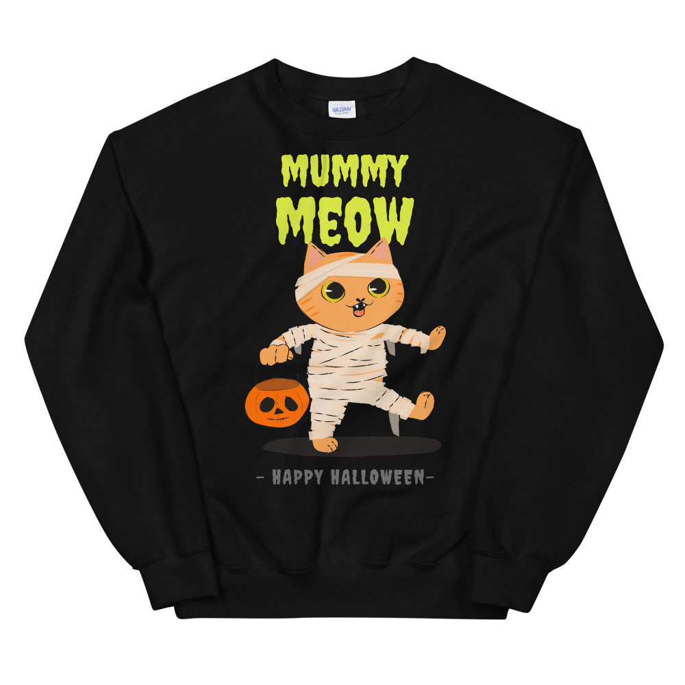 Mummy Meow  Halloween Unisex Sweatshirt