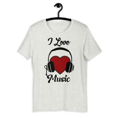 I love Music Short-Sleeve Unisex T-Shirt