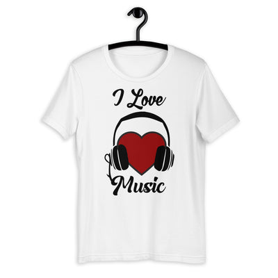 I love Music Short-Sleeve Unisex T-Shirt