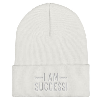 I am Success Cuffed Beanie