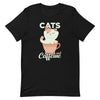 Cats and Caffeine Short-Sleeve Unisex T-Shirt