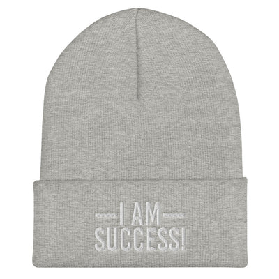 I am Success Cuffed Beanie