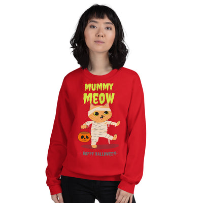 Mummy Meow  Halloween Unisex Sweatshirt