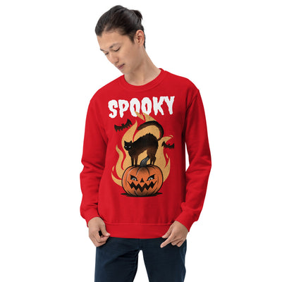 Halloween Spooky Cat Unisex Sweatshirt