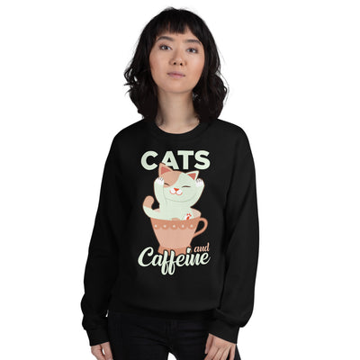 Cats and Caffeine Unisex Sweatshirt