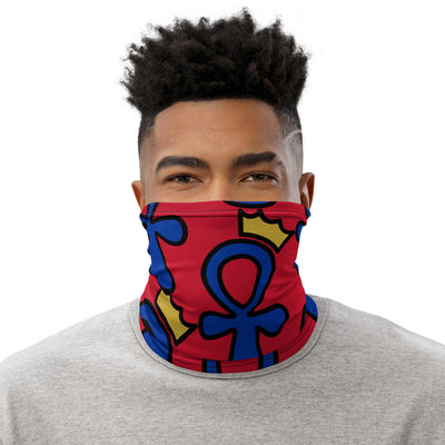 Red Ankh Royalty Neck Gaiter