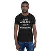 Black Man Running Short-Sleeve Unisex T-Shirt