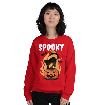 Halloween Spooky Cat Unisex Sweatshirt