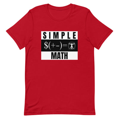 Simple Math Short-Sleeve Unisex T-Shirt