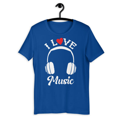 I Love Music Short-Sleeve Unisex T-Shirt