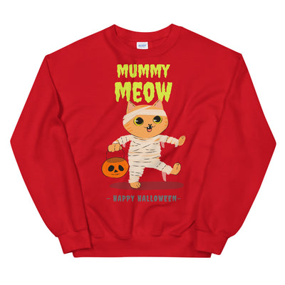 Mummy Meow  Halloween Unisex Sweatshirt