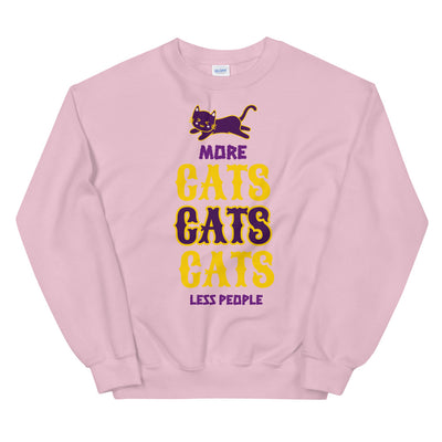 More Cats, Less People Unisex Sweatshirt