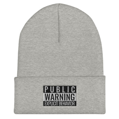 Explicit Behavior Cuffed Beanie