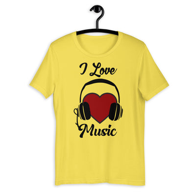 I love Music Short-Sleeve Unisex T-Shirt