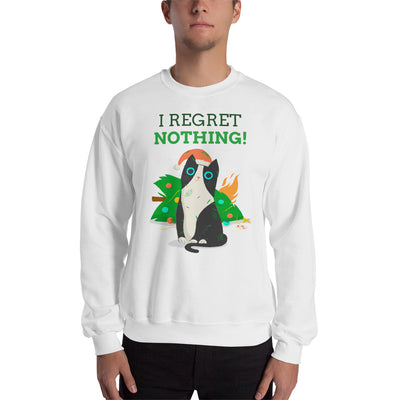 No Regrets Holiday Kitty Unisex Sweatshirt