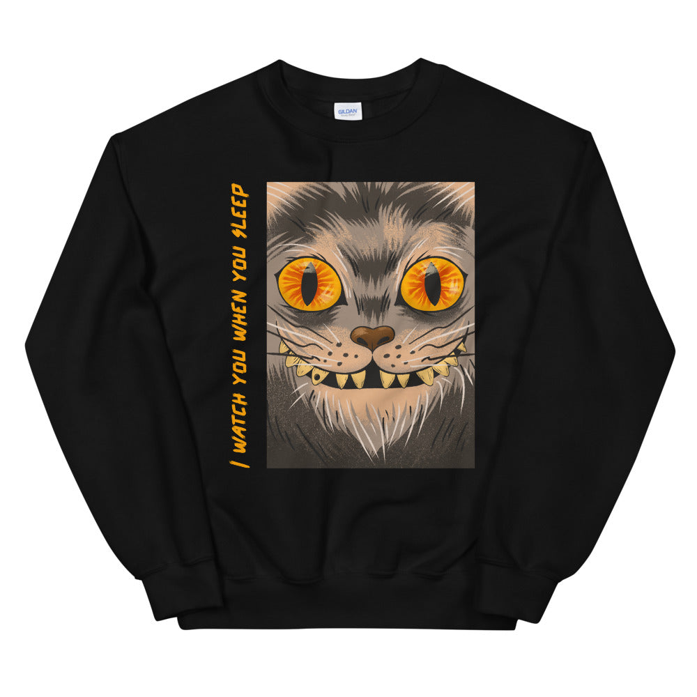 Creepy Cat Unisex Sweatshirt