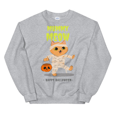 Mummy Meow  Halloween Unisex Sweatshirt