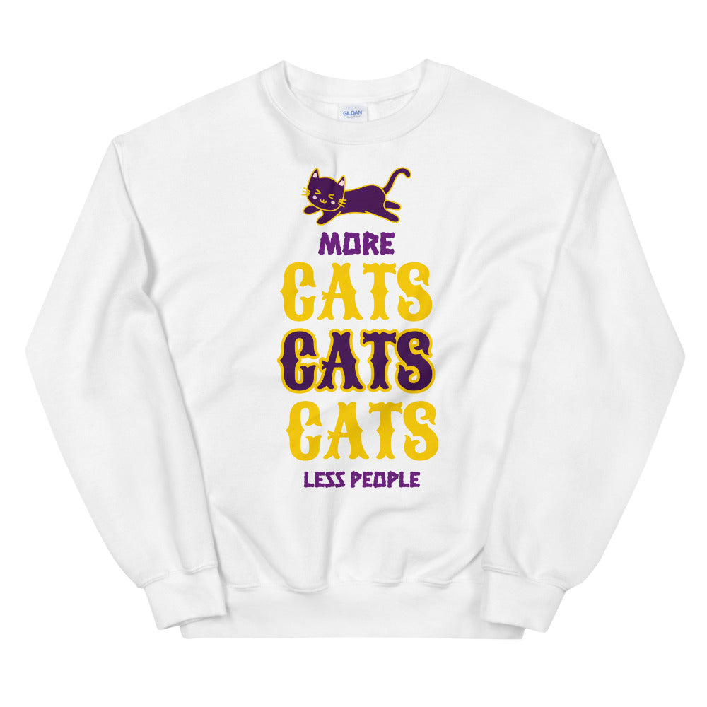 More Cats, Less People Unisex Sweatshirt