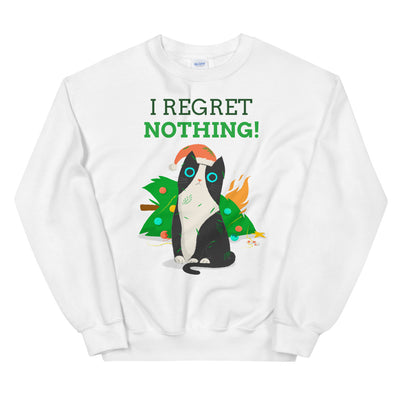 No Regrets Holiday Kitty Unisex Sweatshirt