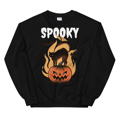 Halloween Spooky Cat Unisex Sweatshirt