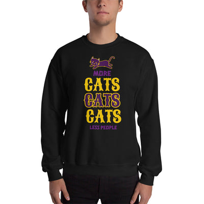 More Cats, Less People Unisex Sweatshirt