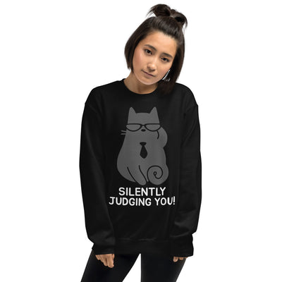 Silently Judging You Cat Unisex Sweatshirt