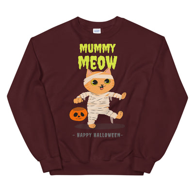 Mummy Meow  Halloween Unisex Sweatshirt