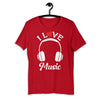 I Love Music Short-Sleeve Unisex T-Shirt