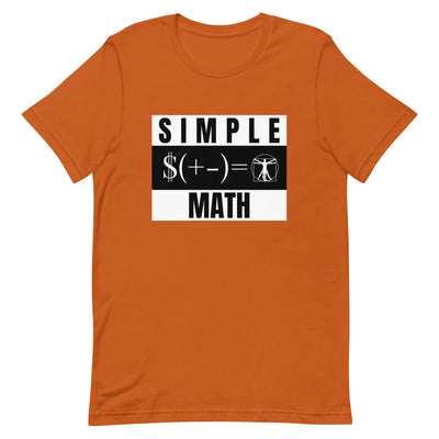 Simple Math Short-Sleeve Unisex T-Shirt