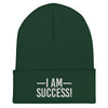 I am Success Cuffed Beanie