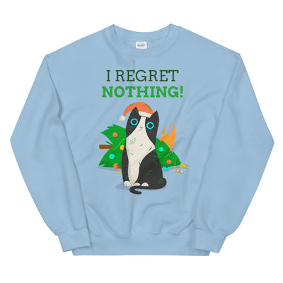 No Regrets Holiday Kitty Unisex Sweatshirt