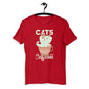 Cats and Caffeine Short-Sleeve Unisex T-Shirt