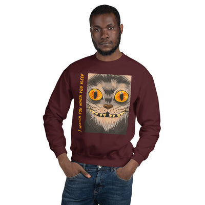 Creepy Cat Unisex Sweatshirt