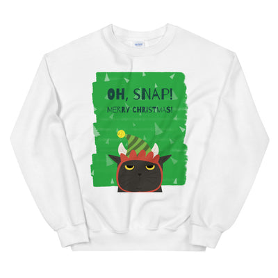 Oh Snap Cat Christmas Unisex Sweatshirt