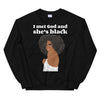 Black Woman is God Unisex Sweatshirt