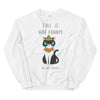 Not Funny Holiday Kitty Unisex Sweatshirt