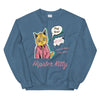 Hipster Kitty Unisex Sweatshirt