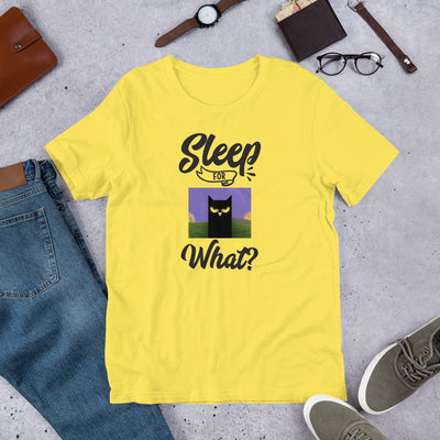 Sleep For What Owl Short-Sleeve Unisex T-Shirt