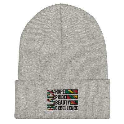 Black Excellence Cuffed Beanie