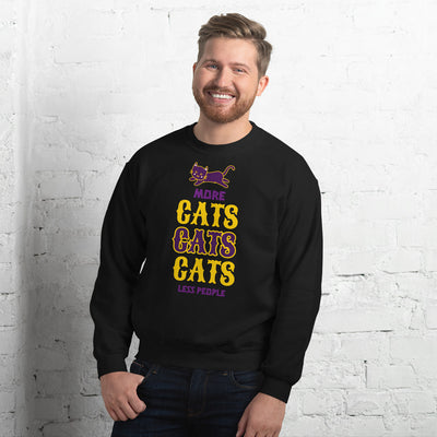 More Cats, Less People Unisex Sweatshirt