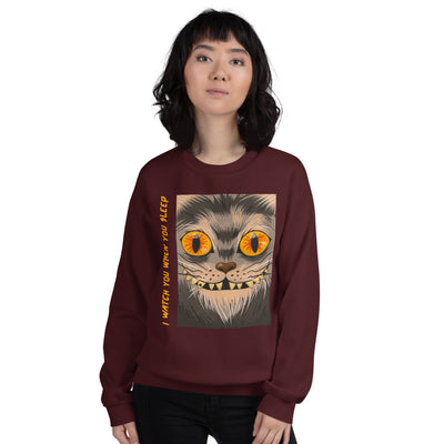 Creepy Cat Unisex Sweatshirt