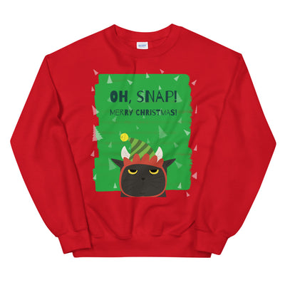 Oh Snap Cat Christmas Unisex Sweatshirt