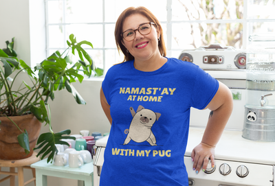 Namastay With My Pug Unisex T-Shirt